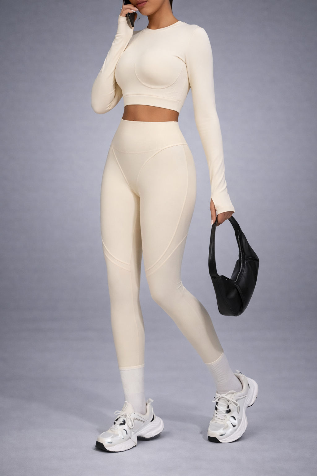 Seamless Sculpt High-Waist Yoga Set