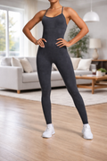 Cross-Strap Seamless Training Jumpsuit